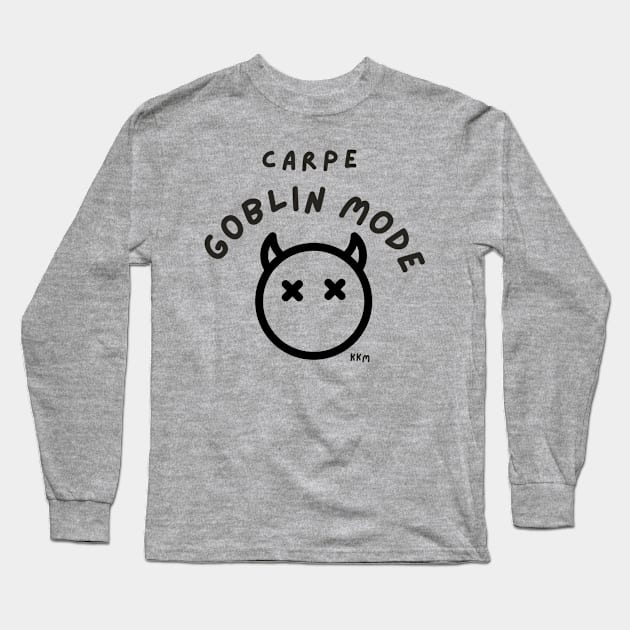 Carpe Goblin Long Sleeve T-Shirt by KK Merriman